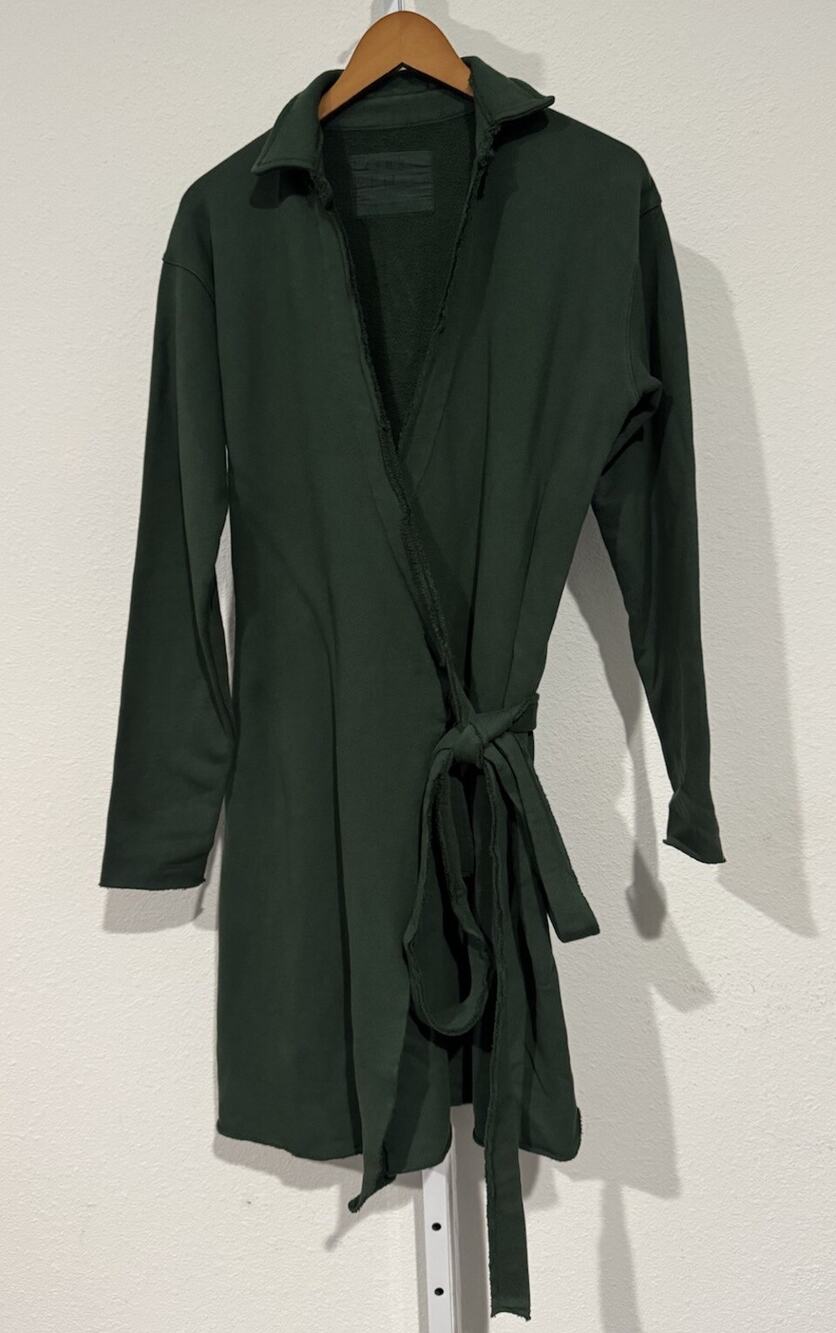 Frank & Eileen Willa Long Sleeve Triple Fleece Wrap Dress size S NWOT Evergreen